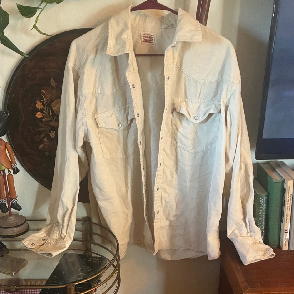 Signature by Levi Strauss Cream Long Sleeve Shirt